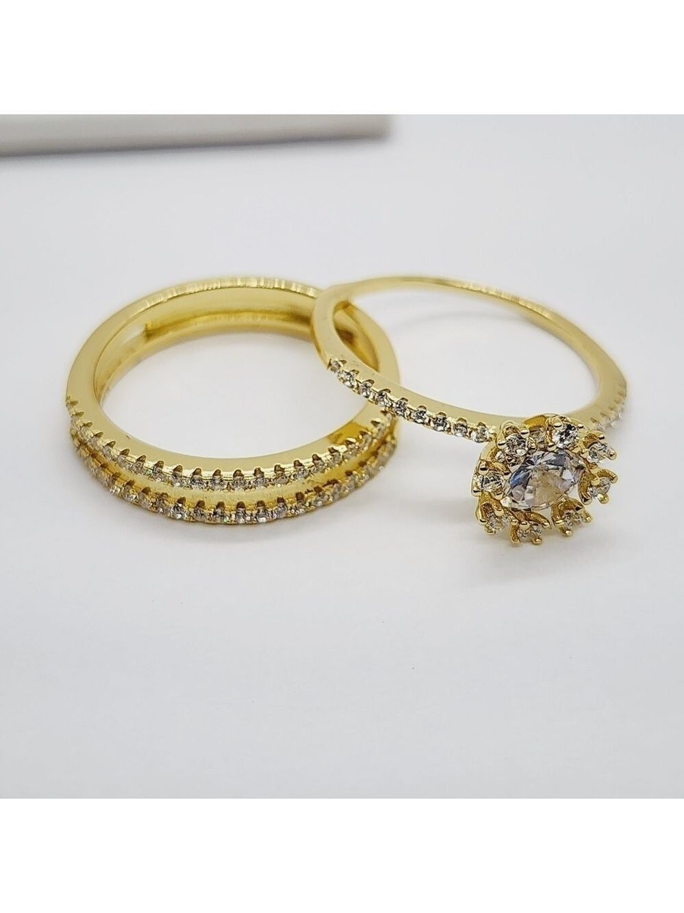 Brand New Sterling Silver 925 2pcs set Ring